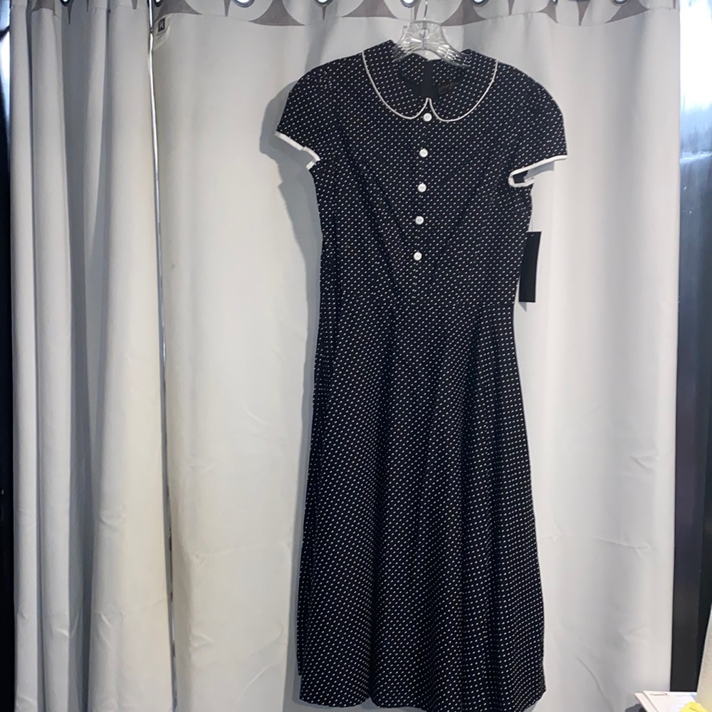 Stop Staring black polka dot dress
